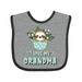 Inktastic Teacup Raccoon I Love My Grandma Boys or Girls Baby Bib