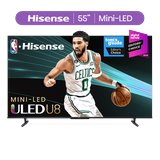 Hisense 55 Class U8 Series Mini-LED ULED 4K UHD Google Smart TV (55U8K) - QLED Native 144Hz 1500-Nit Dolby Vision IQ Full Array Local Dimming Game Mode Pro