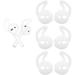 Air Pods Earbud Hooks Ear Hook Cover Ear Tip Ear Gel Anti-Slip Cover Silicone Compatible with Air Pods 2 & Air Pods 1 or Ear Pods 3 Pairs White WH3