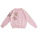 Esaierr Kids Girls Sweater Toddler Girls Cardigans Sweaters for 2-8Y Knitted Toddler Autumn Winter Crewneck Buttons Long Sleeved Outwear