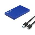 2.5 Inch External Hard Drive Enclosure USB 3.0 5Gbps Hard Drive Case Adapter Tool Free Portable for SATA HDD SSD