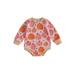 Newborn Baby Girls Sweatshirt Romper Infant Halloween Pumpkin Print Jumpsuits