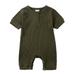 Esaierr Newborn Toddler Boys Girls Onesies Baby Bodysuit Crawling Suit for 0-24M Infant Solid Cotton Color Short Sleeve Bodysuits