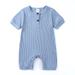 Esaierr Newborn Toddler Boys Girls Onesies Baby Bodysuit Crawling Suit for 0-24M Infant Solid Cotton Color Short Sleeve Bodysuits