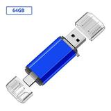 64GB USB Flash Drive Type C Dual USB Disk(USB-A 2.0/Type C 2.0) High Speed 64GB Thumb Drive USB Pen Stick for Type C Smartphones Tablets PC New MacBook