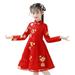 Baby Toddler Girls Outfit Set Clothes Year Princess Dresses Kid Girl Suit Chinese Tang Outfits Set For 12-13 Years