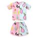 girl outfits size 6x your driver has arrived toddler girls short sleeve cartoon prints tops and shorts 2pcs outfits clothes set