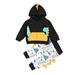 Toddler Boys Outfits Set Baby Dinosaur Print Hoodie Clothes Sweatshirt Tops Pants Outfits Set For 18-24 Months