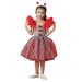 ZMHEGW Girls Party Tulle Dress Sundress Fall Clothes Short Sleeve Tunic Dresses Pumpkin Prints Red 9Y