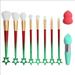 Makeup Brushes 9 Pcs Makeup Brush Set Premium Synthetic Basic Big Kabuki Brush Cosmetics Foundation Concealers Powder Blush Blending Face Eye Shadows Brush Set