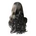 Wigs Human Hair 24 inch Curly Lace Wig Curly Human Hair Wig Non Stick Lace Front Wig Glueless Wigs Human Hair High Temperature Wire Black