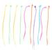 Hemoton 12pcs Kids Wig Braided Hair Extensions Attachments Lovely False Braided Fresh Personality Clip Snaps Hairdress for Children Girls(Assorted Color)