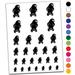 Curious Crow Raven Tilting Head Water Resistant Temporary Tattoo Set Fake Body Art Collection - Black