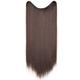 Wigs Human Hair Hair Extensions Secret Hidden Wire in Real Long Thick Straight Curly Headband for Women Brown Glueless Wigs Human Hair Pyrofilament Brown