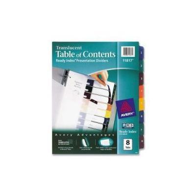 Avery Ready Index Translucent Table Of Content Dividers