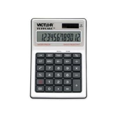 Victor TUFFCALC Waterproof/Washable Business Calculator - 12 Character(s) - LCD - 2 x 4.25 x 6.5 - W