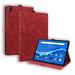 K-Lion Folio Flip Case for Lenovo Tab M10 Plus Case 10.6 Inch 2022 3rd Gen Shockproof Butterfly Embossed Pattern PU Leather Smart Case Fold Stand Credit Card Slots Pencil Holder Cover Red