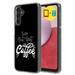 TalkingCase Slim Phone Case Compatible for Samsung A14 5G 2023 But First Coffee Print w/ Tempered Glass Screen Protector Lightweight Flexible USA