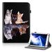 UrbanX 7-8 Inch Universal Tablet Case Protective Cover StFolio Case for Toshiba Excite 7.7 AT275 7 8 Inch with 360 Degree Rotatable Kickstand Multiple Viewing Angles Stylus Holder - Cats