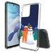 TalkingCase Slim Phone Case Compatible for Motorola Moto G 5G 2023 Cool Snowman Print w/ Tempered Glass Screen Protector Lightweight Flexible Print in USA