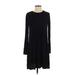 BCBGMAXAZRIA Casual Dress - A-Line: Black Solid Dresses - Women's Size Small