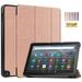 K-Lion Auto Sleep/Wake Case for All-New Amazon Kindle Fire HD 8 & 8 Plus Tablet (12th Generation/10th Generation 2022/2020 Release) 8 Anti-Fall Shockproof Stand Slim Lightweight Case Cover Rosegold