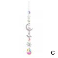 Silver Crystal Pendant Chain Rhinestones Art Jewelry Hanging Home P4G1 P3F8