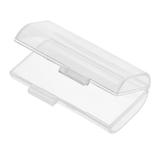 Clear Portable Hard Plastic Battery Case Holder Storage Box for 4 x AAA Batteries (No Battery)