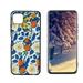 Blue-Floral-William-Morris-Style-Flowers-Butterflies-Botanical-Models-And-18 Phone Case Degined for Boost Mobile Celero 5G Case Men Women Flexible Silicone Shockproof Case for Boost Mobile Celero 5