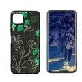 Dark-green-grunge-Gothic-floral-glossy Phone Case Degined for Samsung Galaxy A22 5G Case Men Women Flexible Silicone Shockproof Case for Samsung Galaxy A22 5G