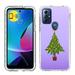 TalkingCase Slim Phone Case Compatible for Motorola Moto G Play 2023/ G Pure/ G Power 2022 Xmas Tree Print w/ Tempered Glass Screen Protector Lightweight Soft Print in USA