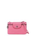 Extra Small Le Pliage Leather Crossbody Bag - Pink - Longchamp Shoulder Bags
