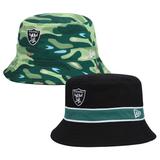 Men's New Era Black/Camo Las Vegas Raiders Reversible Bucket Hat