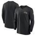 Men's Nike Black Baltimore Ravens 2023 Sideline Performance Long Sleeve Tri-Blend Quarter-Zip Top