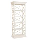 Bourdonnais Tall Single Bookcase - White - Ballard Designs - Ballard Designs