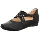 Riemchenballerina THINK Gr. 41, schwarz Damen Schuhe Business-Halbschuhe