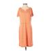 T by Talbots Casual Dress - Shift: Orange Dresses - Women's Size X-Small