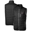 Men's Cutter & Buck Black Boston College Eagles Big Tall Rainier PrimaLoft Eco Full-Zip Puffer Vest