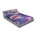 East Urban Home Diver w/ Giant Jellyfish Underwater World Artisan Marine Sheet Set Microfiber/Polyester | Queen | Wayfair