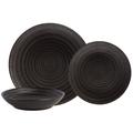 Safdie & Co. Inc. Stoneware Dinnerware Set - Service for 4 Ceramic/Earthenware/Stoneware in Black | Wayfair HK04663EC