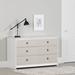 South Shore Plenny 6 Drawers Double Dresser Wood in White/Brown | Wayfair 15590