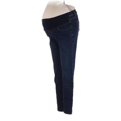 LED Luxe Essentials Denim Jeans: Blue Bottoms - Women's Size 26 Maternity