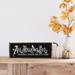 The Holiday Aisle® All Hallows Eve Something Wicked Black Wood in White/Black | 8 H x 24 W x 1.5 D in | Wayfair 829FC62160F44AD284CBC983CF139265