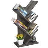 Hokku Designs Diontre 23.6" H x 12.2" W Standard Bookcase, Wood in Black | Wayfair 6C17015EB7C24DD88820D375B1898768