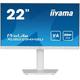 Ecran pc Iiyama ProLite XUB2294HSU-W2 - 21.5 fhd - Dalle va - 1 ms - 75Hz - hdmi / DisplayPort /