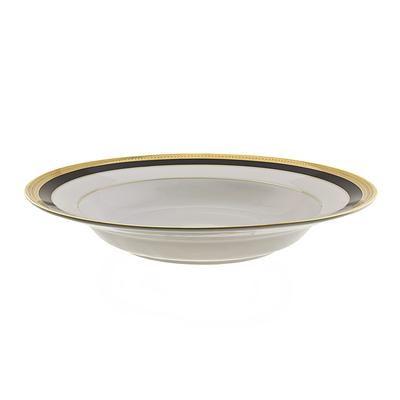 10 Strawberry Street Sahara Black Rim Soup (Set of 6)