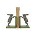 2-Tone Cast Iron Rabbit Bookends - 4.5"L x 3.5"W x 5.88"H