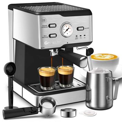 Stainless Steel 20 bar Espresso Machine with Milk Frother