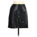 Shein Faux Leather Skirt: Black Bottoms - Women's Size 8