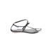 A New Day Sandals: Black Solid Shoes - Women's Size 6 - Open Toe